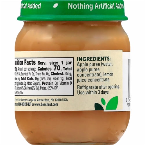 Beech-Nut Stage 2 Apple Baby Food Jar - Apple