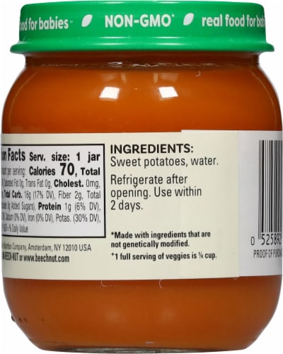 Beech-Nut Stage 2 Naturals Baby Food Jar Sweet Potato - Sweet Potato
