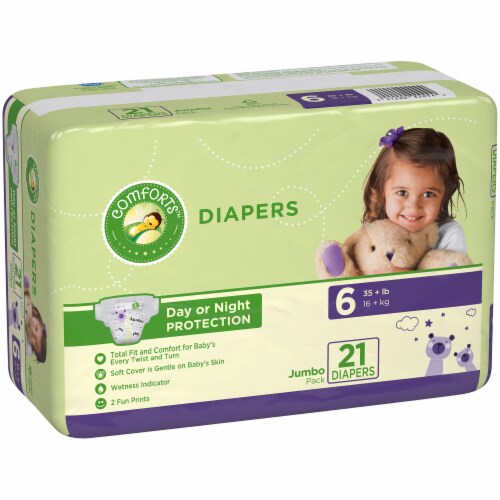 Comforts Day or Night Baby Diapers Size 6 - Size 6 / 21 count