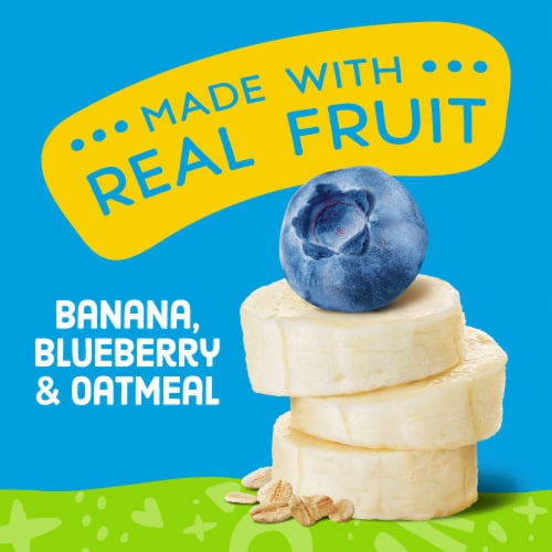 Comforts Stage 2 Banana Blueberry and Oatmeal Baby Food Puree Pouch - Banana Blueberry and Oatmeal