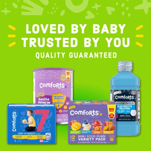 Comforts Stage 2 Carrot and Apple Baby Food Puree Pouch - Carrot and Apple