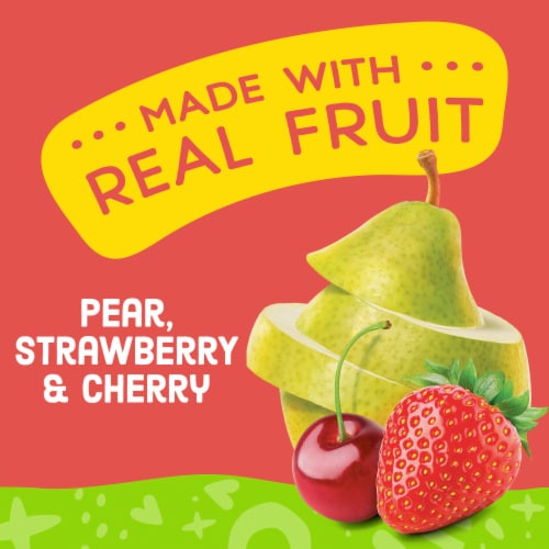 Comforts Stage 2 Pear Strawberry and Cherry Baby Food Puree Pouch - Pear Strawberry and Cherry