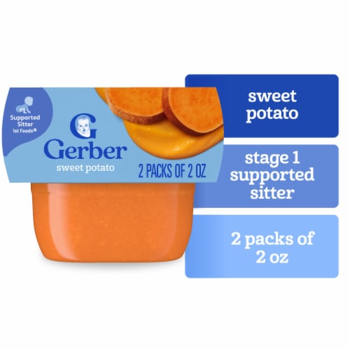 Gerber 1st Foods Baby Food Sweet Potato Puree Clean Label Project Tubs - Sweet Potato