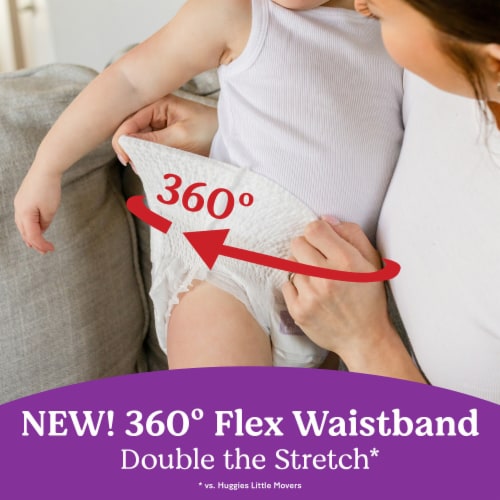 Huggies HuggFit 360 Baby Diapers, Size 6 (35+ lbs) - Size 6 / 48 Count