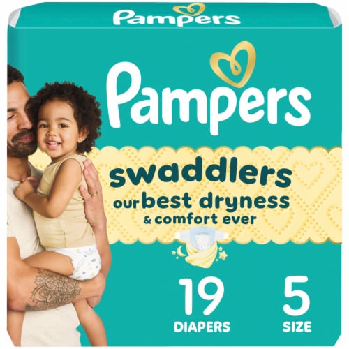 Pampers Swaddlers Baby Diapers Size 5 (27+ lbs) - Size 5 / 19 ct