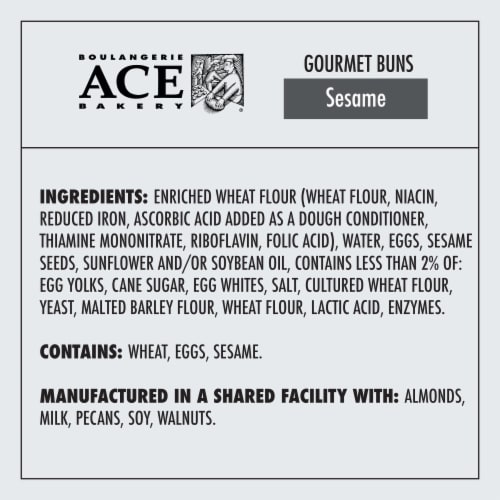 ACE Bakery® Classic Gourmet Burger Buns - Sesame