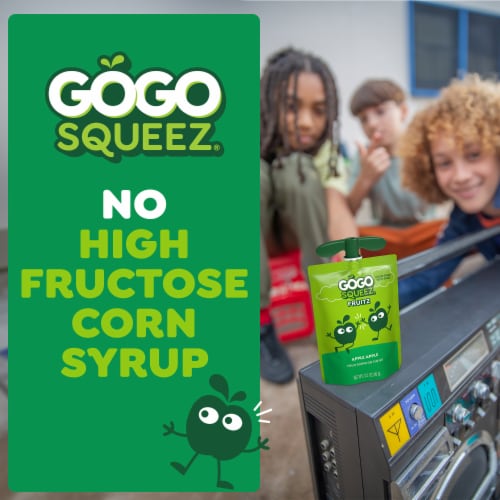 GoGo squeeZ No Sugar Added Apple Applesauce and Fruit Puree - GoGo squeeZ No Sugar Added Apple Applesauce and Fruit Puree