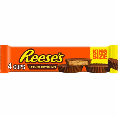 REESE'S Milk Chocolate King Size Peanut Butter Cups Candy Pack - 2.8 oz selected