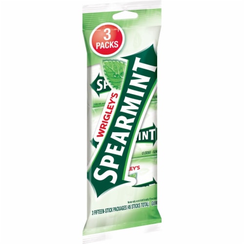 Wrigley Spearmint Gum 3 Pack - 3 pk selected