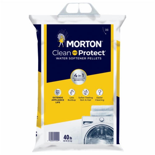Morton® Clean and Protect® Water Softener Pellets, 40lb Bag - Morton® Clean and Protect® Water Softener Pellets, 40lb Bag