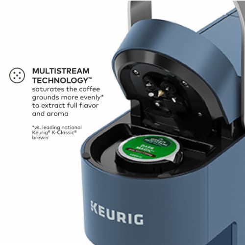 Keurig K- Slim Single Serve K-Cup Pod Coffee Maker, Multistream Technology, Storm Blue - Storm Blue