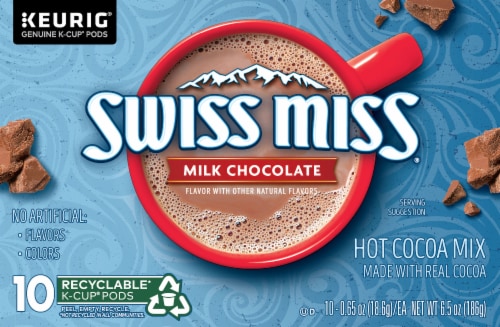 Swiss Miss Milk Chocolate Hot Cocoa K-Cup 10 CT - Milk Chocolate