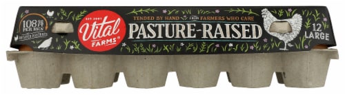 Vital Farms Pasture-Raised Large Brown Grade-A Organic Eggs - 12 ct / Pasture Raised