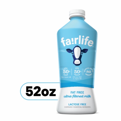 fairlife Ultra-Filtered Milk, Lactose Free, High Protein - Fat Free Milk
