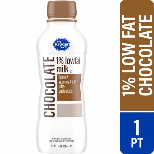 Kroger 1% Lowfat Chocolate Milk Pint - Kroger 1% Lowfat Chocolate Milk Pint