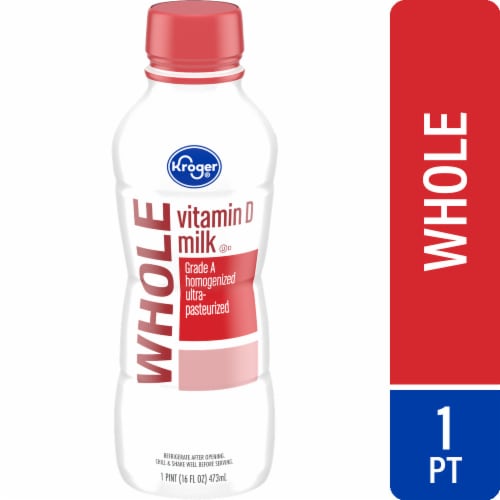 Kroger Vitamin D Whole Milk 16 fl oz Bottle - Kroger Vitamin D Whole Milk 16 fl oz Bottle