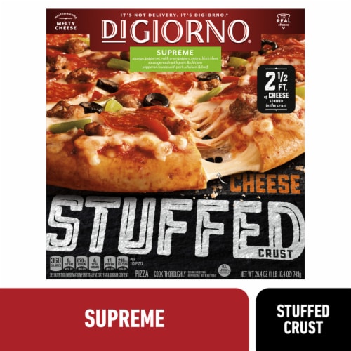 DIGIORNO Frozen Pizza - Supreme Pizza - Stuffed Crust Pizza - DIGIORNO Frozen Pizza - Supreme Pizza - Stuffed Crust Pizza