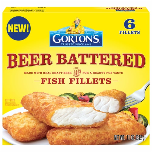 Gorton's Beer Battered Fish Fillets, Wild Caught Pollock, Frozen - Gorton's Beer Battered Fish Fillets, Wild Caught Pollock, Frozen