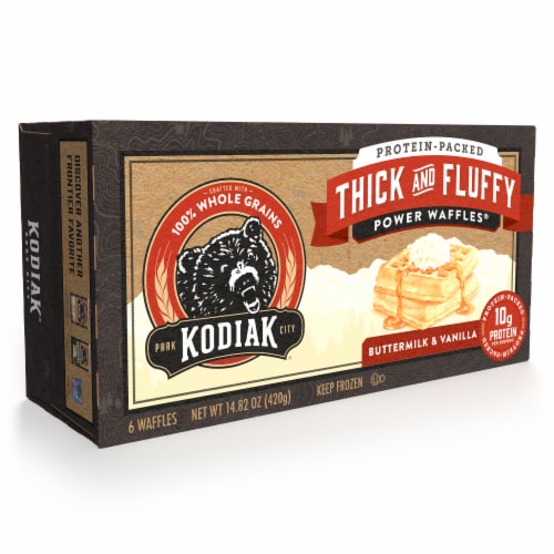 Kodiak® Protein-Packed Thick and Fluffy Buttermilk and Vanilla Power Waffles® - Kodiak® Protein-Packed Thick and Fluffy Buttermilk and Vanilla Power Waffles®