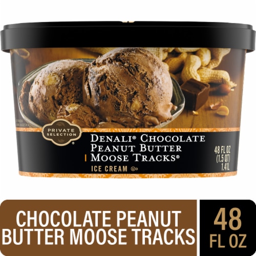 Private Selection® Denali® Chocolate Peanut Butter Moose Tracks® Ice Cream Tub - Private Selection® Denali® Chocolate Peanut Butter Moose Tracks® Ice Cream Tub