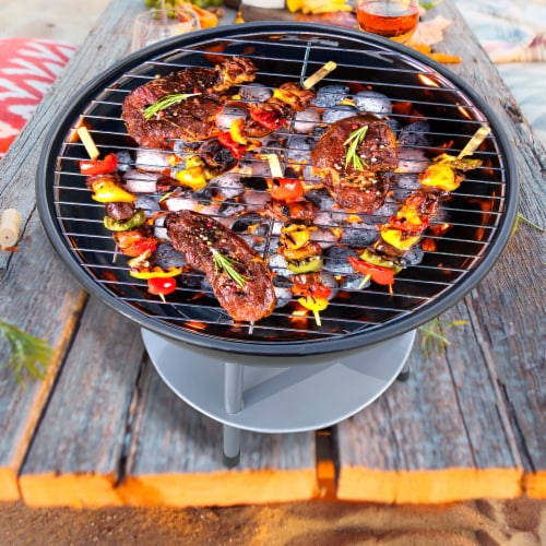 HD Outdoors Portable Charcoal Kettle Grill - Black - HD Outdoors Portable Charcoal Kettle Grill - Black
