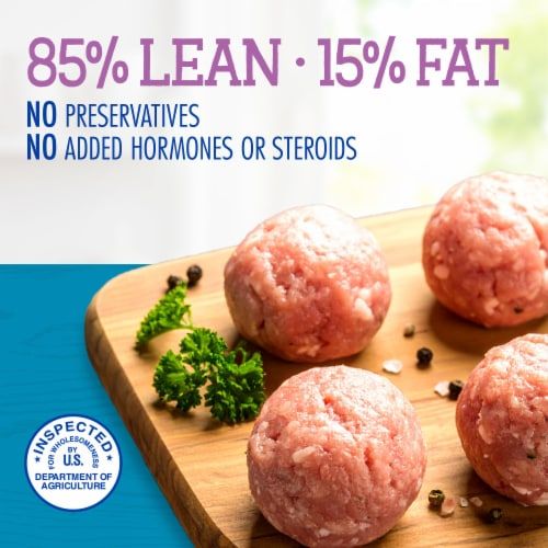 Kroger® 85/15 Fresh Ground Turkey Tray 1 LB - Kroger® 85/15 Fresh Ground Turkey Tray 1 LB, left