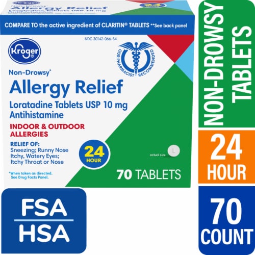 Kroger® Allergy Relief Non-Drowsy Tablets Loratadine - 70 count