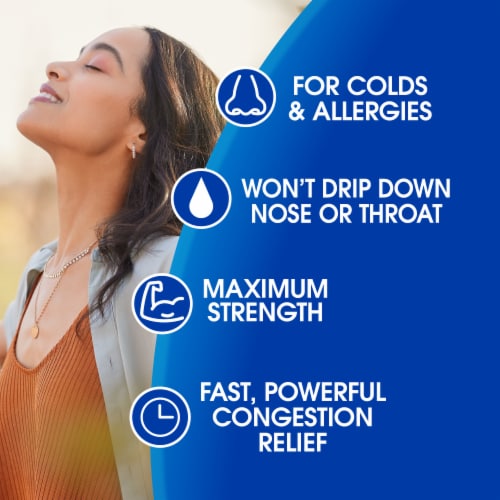 Kroger® Nasal Decongestant Maximum Strength Nasal Spray Oxymetazoline HCl - No Drip Original