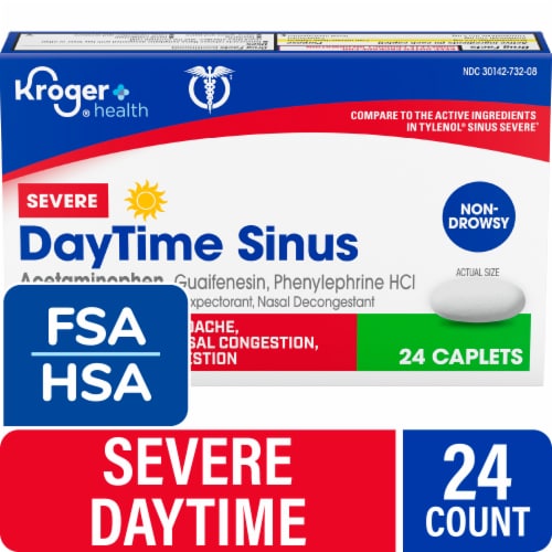 Kroger Severe DayTime Sinus Caplets - Kroger Severe DayTime Sinus Caplets