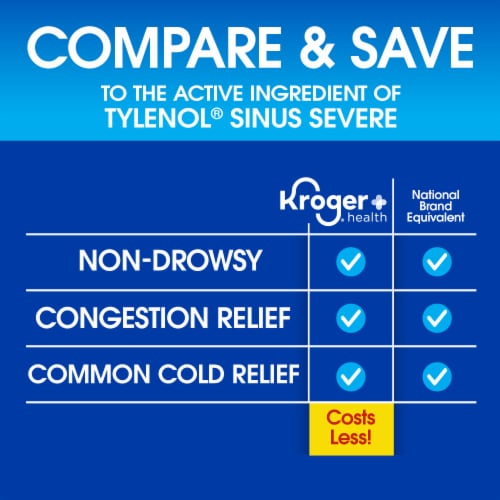 Kroger Severe DayTime Sinus Caplets - Kroger Severe DayTime Sinus Caplets