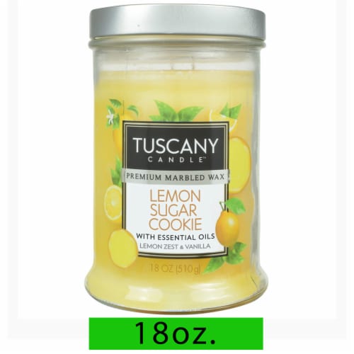 Tuscany Candle™ Premium Marbled Wax Triple Pour Jar Candle - Lemon Sugar Cookie - Lemon Sugar Cookie