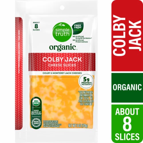 Simple Truth Organic® Colby Jack Cheese Slices - Simple Truth Organic® Colby Jack Cheese Slices