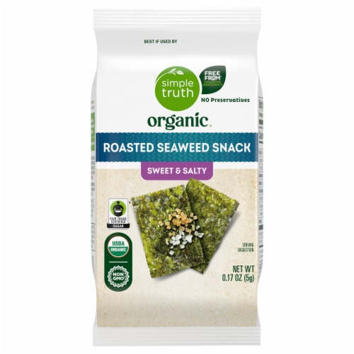 Simple Truth Organic® Sweet and Salty Roasted Seaweed Snack - Simple Truth Organic® Sweet and Salty Roasted Seaweed Snack