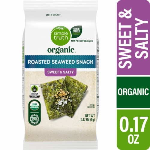 Simple Truth Organic® Sweet and Salty Roasted Seaweed Snack - Simple Truth Organic® Sweet and Salty Roasted Seaweed Snack