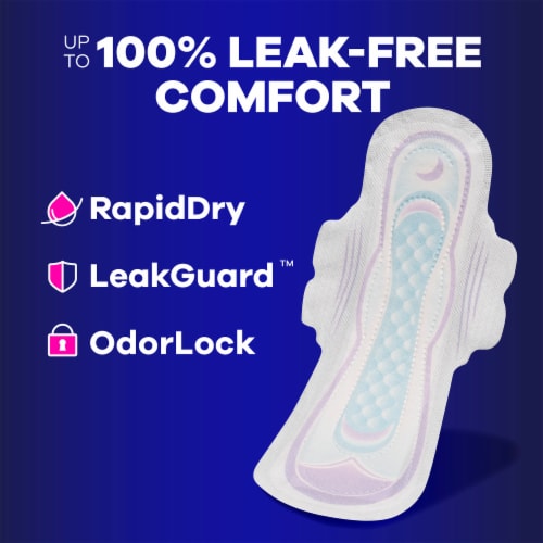 Always Ultra Thin Size 5 Extra Heavy Overnight Pads With Wings Unscented - Always Ultra Thin Size 5 Extra Heavy Overnight Pads With Wings Unscented
