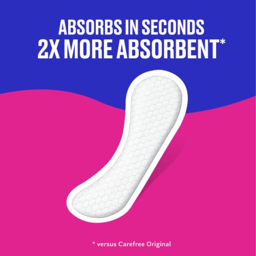 Carefree Panty Liners Extra Long Absorbency, Unwrapped, Unscented - Carefree Panty Liners Extra Long Absorbency, Unwrapped, Unscented