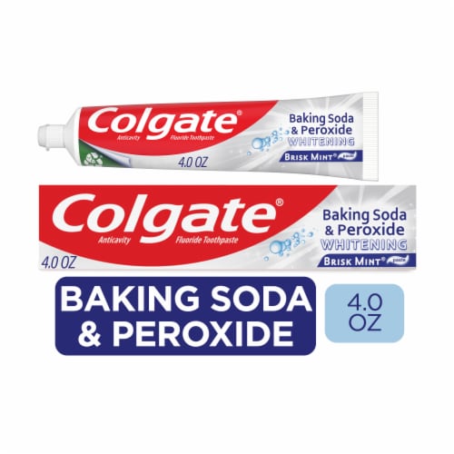 Colgate Baking Soda and Peroxide Whitening Toothpaste in Brisk Mint - Colgate Baking Soda and Peroxide Whitening Toothpaste in Brisk Mint