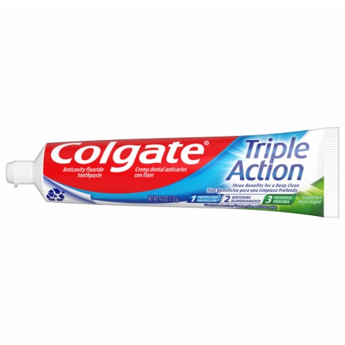 Colgate Triple Action Toothpaste with Mint Flavor - Colgate Triple Action Toothpaste with Mint Flavor