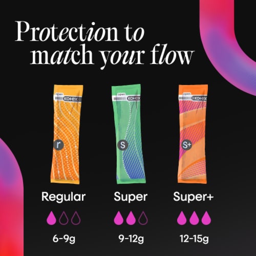 U by Kotex Click Compact Tampons Regular/Super Absorbency Fragrance-Free - U by Kotex Click Compact Tampons Regular/Super Absorbency Fragrance-Free