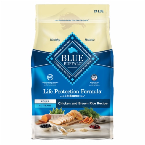 Blue Buffalo Life Protection Formula Natural Adult Dry Dog Food Chicken & Brown Rice - Blue Buffalo Life Protection Formula Natural Adult Dry Dog Food Chicken & Brown Rice