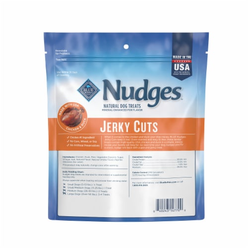 Blue Buffalo Nudges Jerky Cuts Natural Chicken and Duck Dog Treats - Blue Buffalo Nudges Jerky Cuts Natural Chicken and Duck Dog Treats