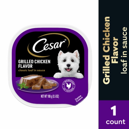 Cesar Adult Soft Wet Dog Food Grilled Chicken Classic Loaf in Sauce - Cesar Adult Soft Wet Dog Food Grilled Chicken Classic Loaf in Sauce