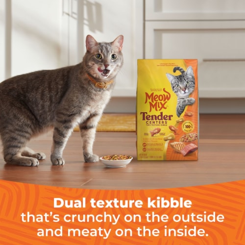 Meow Mix Tender Centers with Salmon & White Meat Chicken Flavors, Dry Cat Food, 3 lb. Bag - Meow Mix Tender Centers with Salmon & White Meat Chicken Flavors, Dry Cat Food, 3 lb. Bag