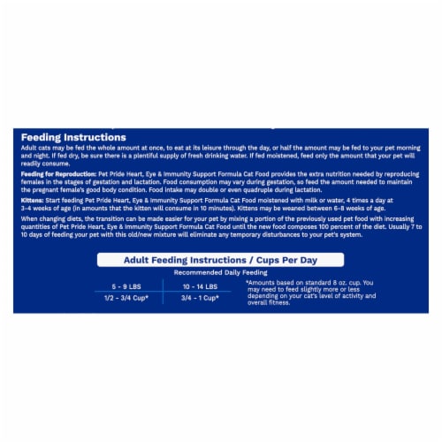 Pet Pride® Heart Eye & Immunity Support All Life Stages Dry Cat Food Chicken Flavor - 16 pounds
