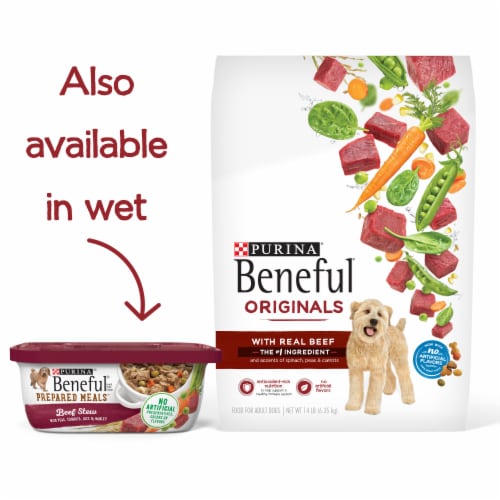 Purina Beneful Originals Natural Dry Dog Food With Farm-Raised Beef - Purina Beneful Originals Natural Dry Dog Food With Farm-Raised Beef