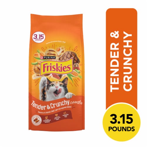 Purina Friskies Tender & Crunchy Combo Adult Dry Cat Food Chicken, Beef Flavors - Purina Friskies Tender & Crunchy Combo Adult Dry Cat Food Chicken, Beef Flavors