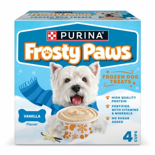 Purina Frosty Paws Vanilla Flavor With Other Natural Flavors Frozen Dog Treats, 4 Ct - Purina Frosty Paws Vanilla Flavor With Other Natural Flavors Frozen Dog Treats, 4 Ct