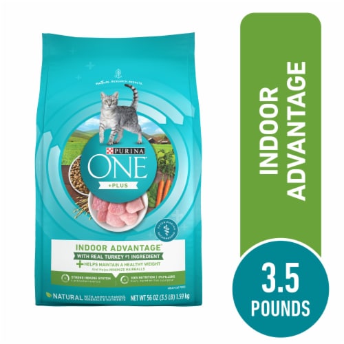 Purina ONE +Plus Indoor Advantage Weight Control Adult Dry Cat Food Real Turkey - Purina ONE +Plus Indoor Advantage Weight Control Adult Dry Cat Food Real Turkey