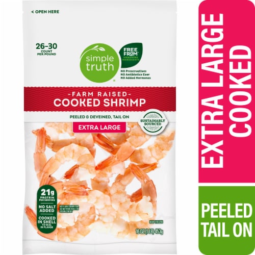 Simple Truth® Jumbo Raw Shrimp Peeled & Deveined Tail Off - Extra Large